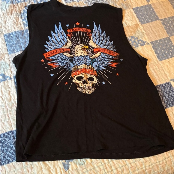Black Graphic Men's Tank Top - Picture 1 of 2